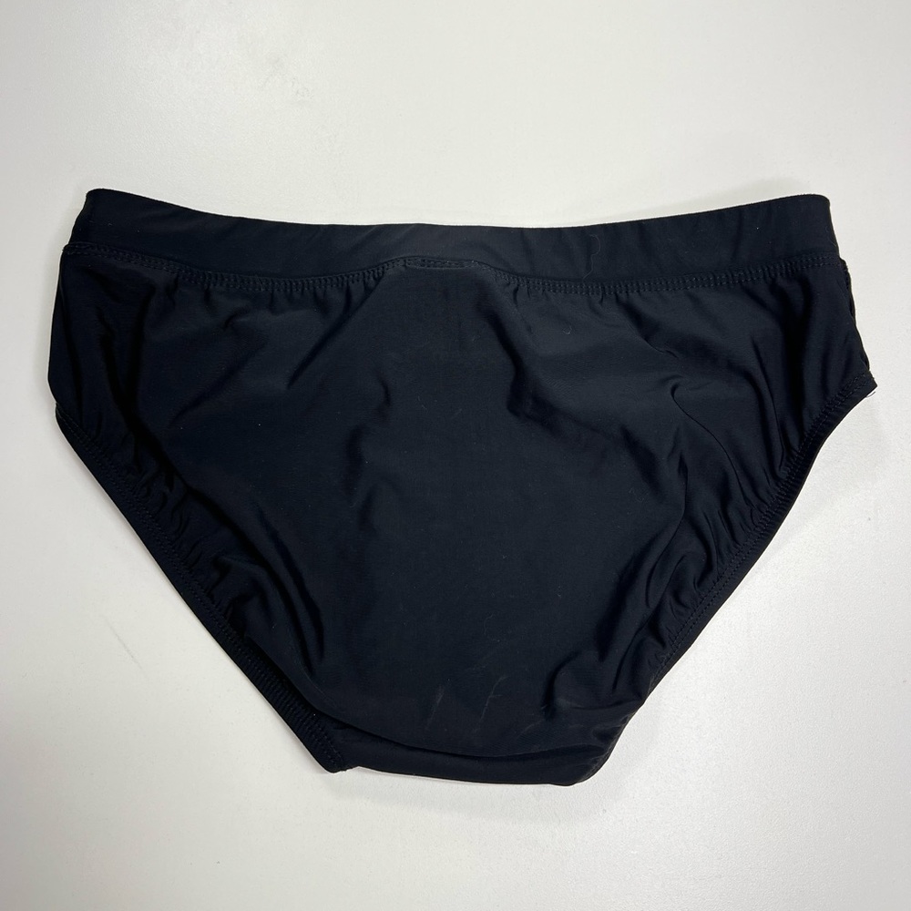 Vintage Jantzen Black Swimsuit Bottoms with Silver Hardware Size 6 - Picture 2 of 8